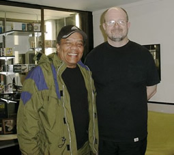 Johnny Nash with Andy Bradley at the Sugarhill Studios in Houston, Texas in April 2006